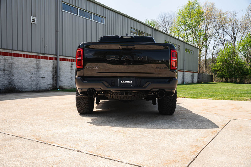 RAM 1500 Performance Exhaust - Dual Rear Exit - CORSA Performance - Cat Back Sport - Black - `25-`26